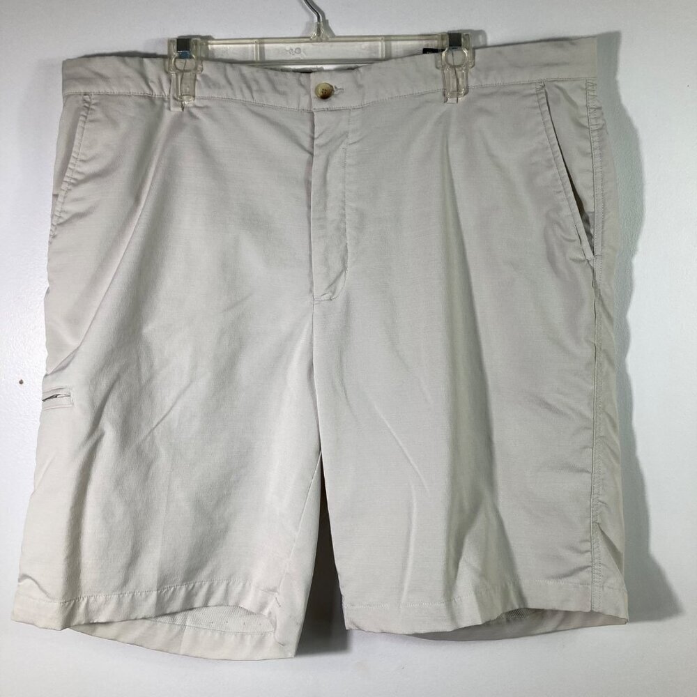 Mens Greg Norman Golf 10" Shorts Putty‎ 42